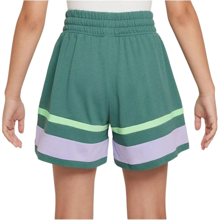 Nike Шорты детские Bicoastal/Hydrangea/Steam Green — фото 4