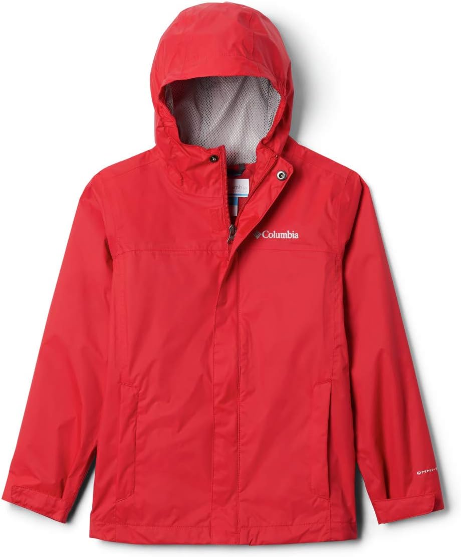 

Водонепроницаемая куртка Columbia для мальчиков, водонепроницаемая и дышащая, Mountain Red
