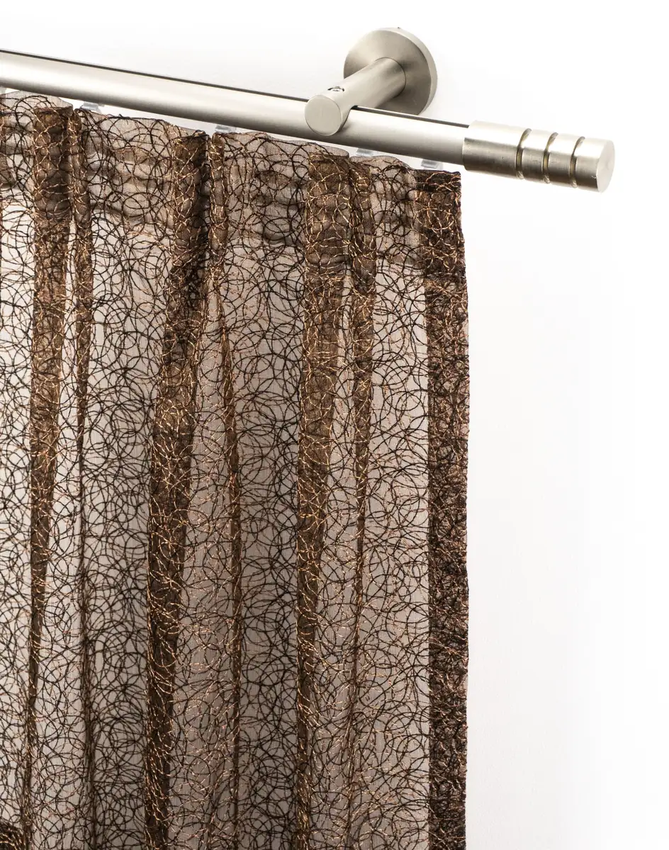 

Карниз для штор GARESA "EASY", 1 направляющая, желаемая длина 65х410 см, Ø 20 мм, цвет aluminiumfarben/nickelfarben