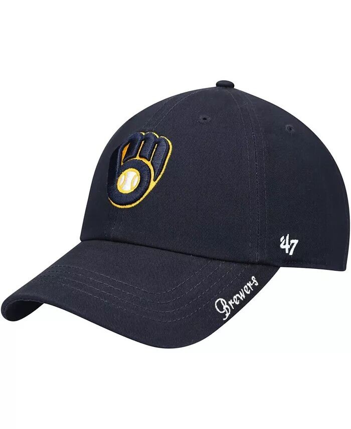 

Женская темно-синяя шапка Milwaukee Brewers Team Miata Clean Up Adjustable '47 Brand