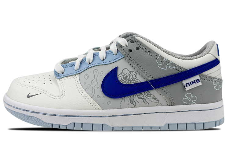 

Кроссовки Nike Dunk Skateboard Shoes Women's Low-Top White Blue/Gray