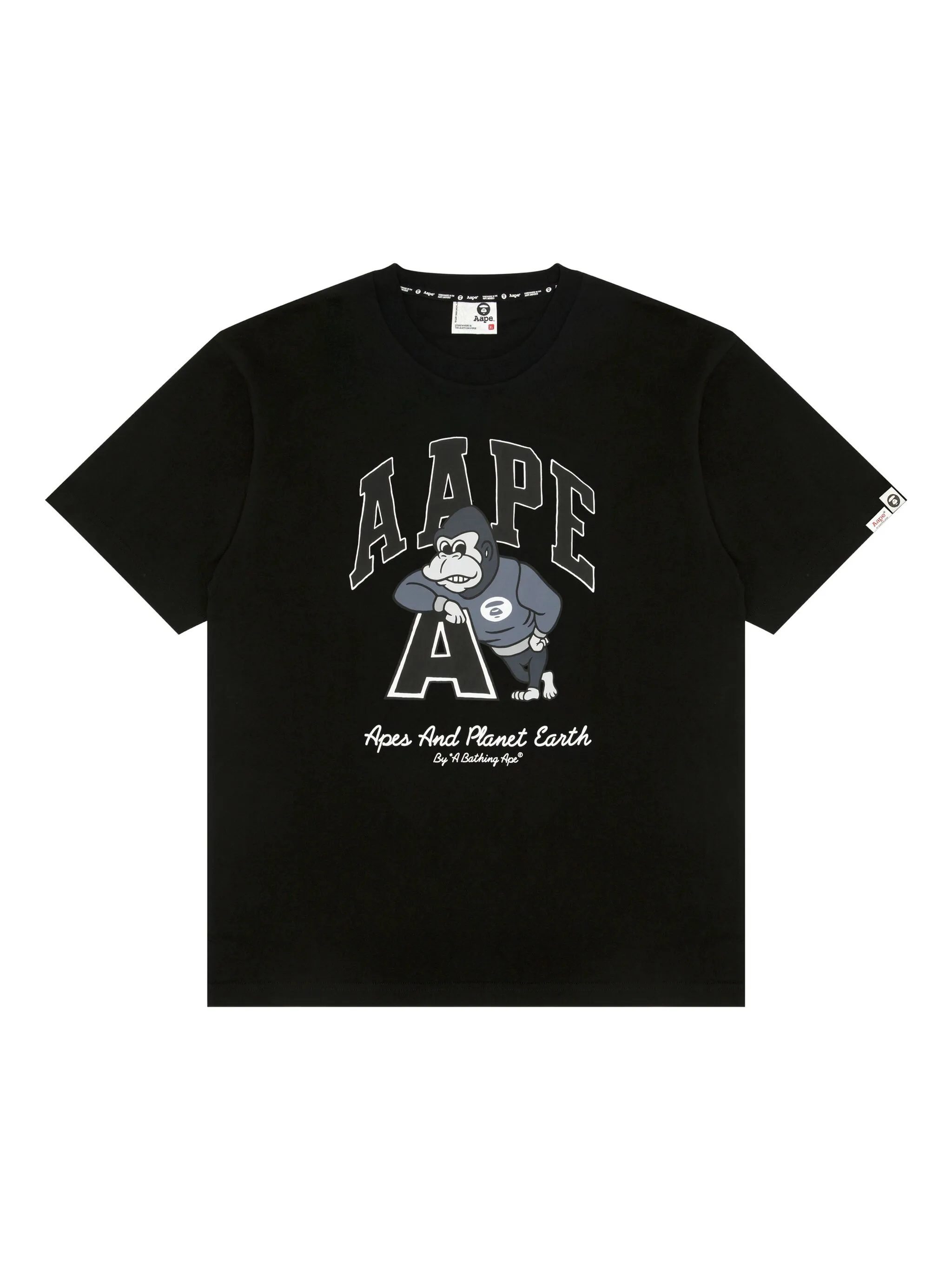 

Футболка с графичным принтом Aape By A Bathing Ape, черный
