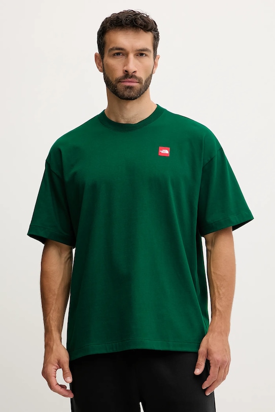 

Хлопковая футболка Redbox The North Face, зеленый