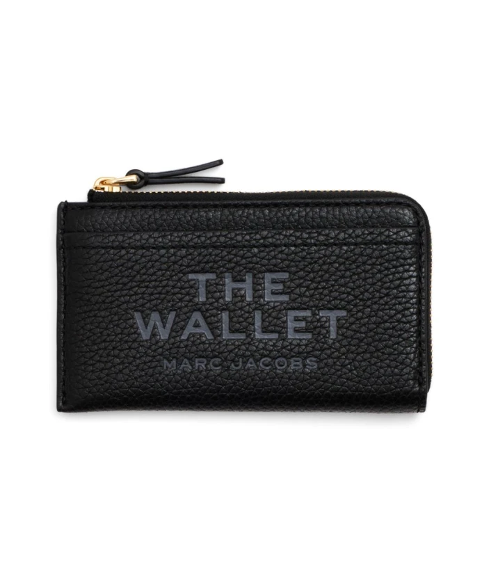 

Аксессуары: черный кожаный кошелек (осень 2025) Marc Jacobs, черный