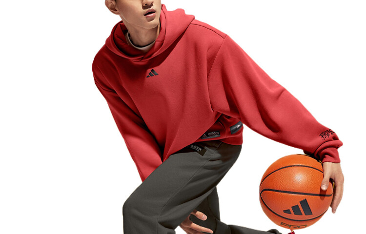 

CNY Толстовка мужская светло-красная Adidas, светло-красный