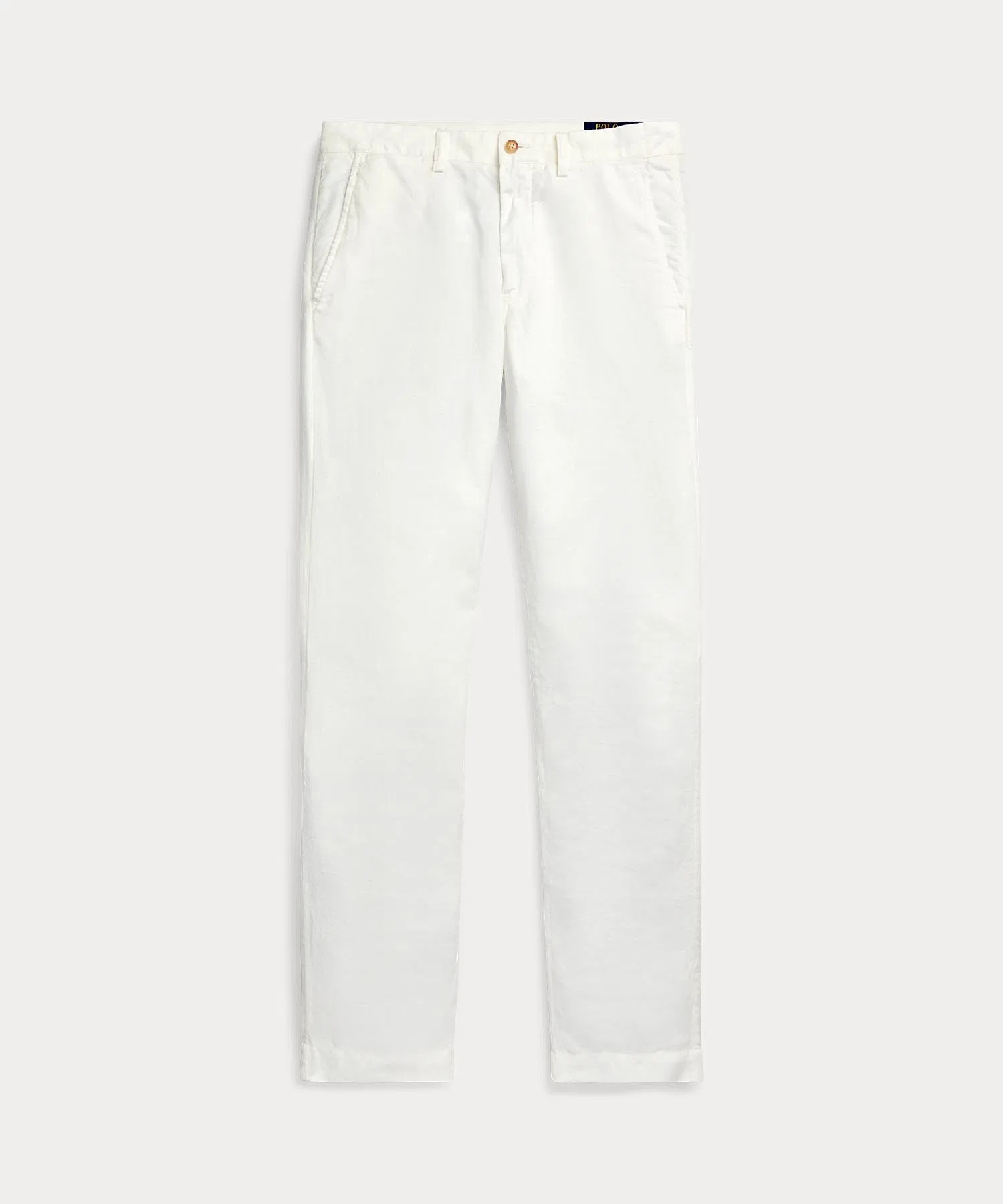 Мужские льняные брюки POLO RALPH LAUREN прямые белые — фото 2