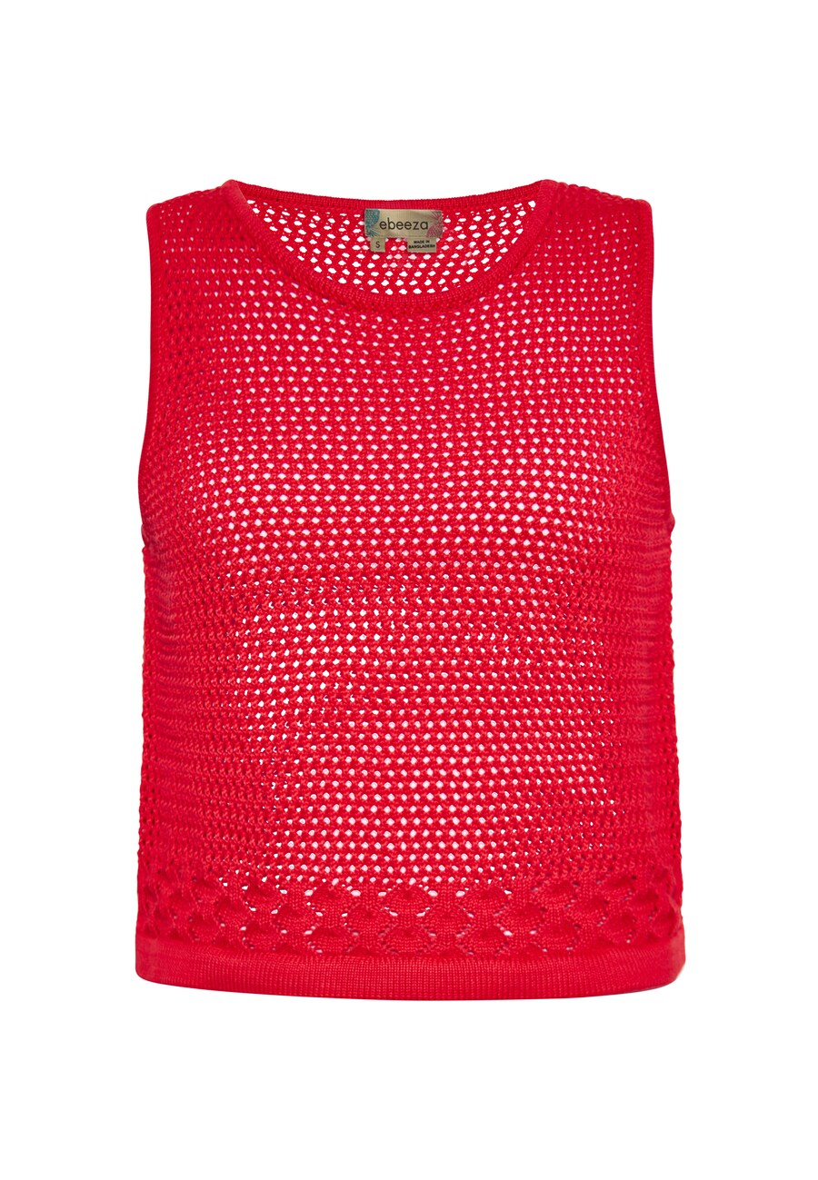 

Вязаный топ ebeeza, красный