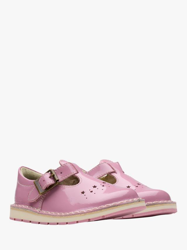 Детские кроссовки Clarks Joyful Skip T-Bar, для малышей, Pink Patent — фото 4