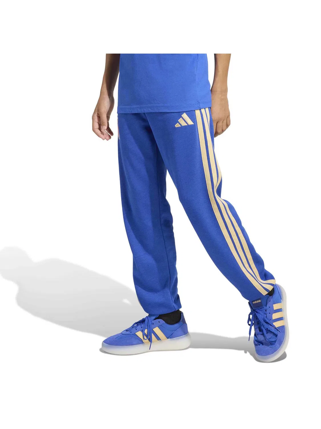 Спортивные брюки Adidas Sportswear Regular Workout Pants синего цвета — фото 2