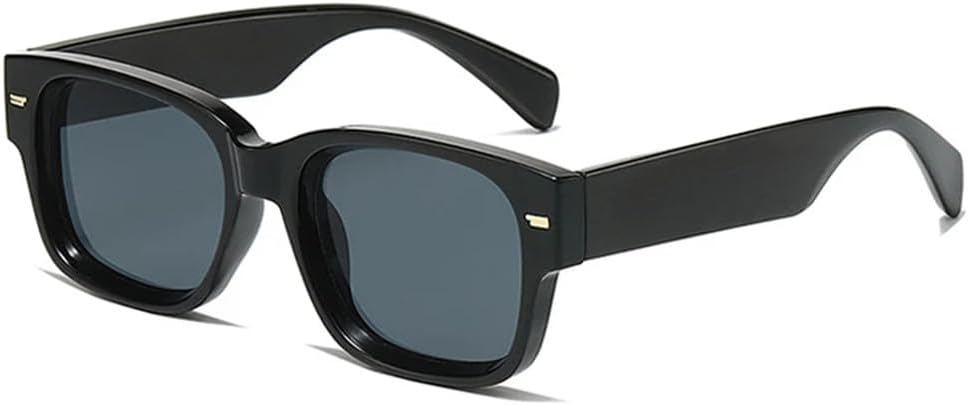 

Мужские солнцезащитные очки Jelly Color Rivets с градиентным переходом цвета и защитой от УФ-излучения UV400 для женщин, идеально подходят для путешествий на открытом воздухе и вождения UYPTK, Black Grey