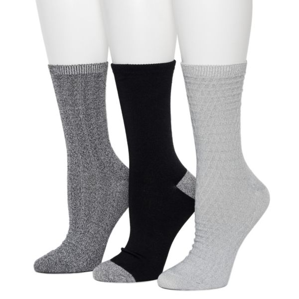 

Женские утепленные носки Falling Rain, 3 пары, средняя плотность Cuddl Duds, серый