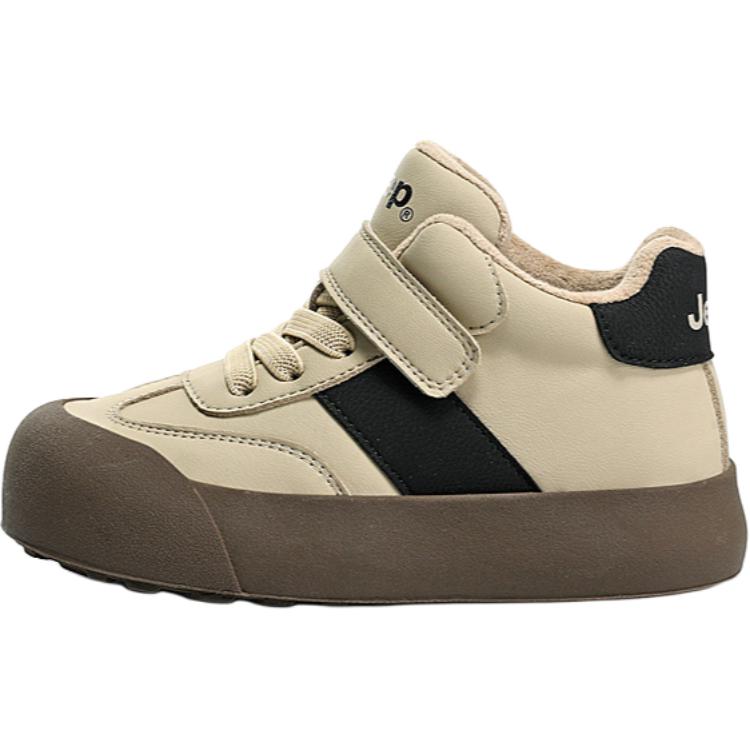 

Кроссовки для скейтбординга немецкой армии с высоким верхом для детей Jeep, черный/хаки