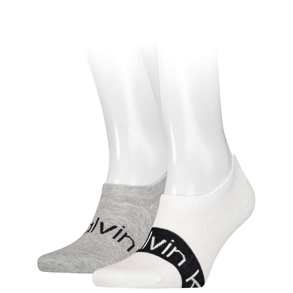 

Носки Calvin Klein Footie High Cut Logo Ribbon 2 шт, белый