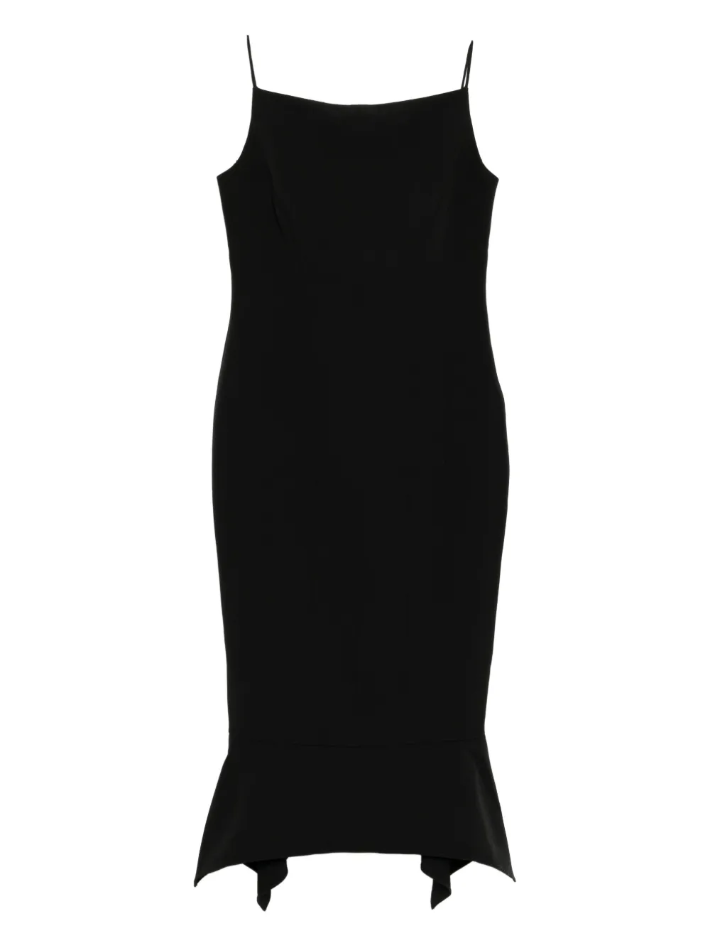 

Платье с асимметричным подолом Roland Mouret, черный