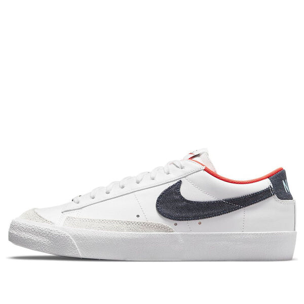

Кроссовки blazer low '77 vintage 'white midnight navy' Nike, белый