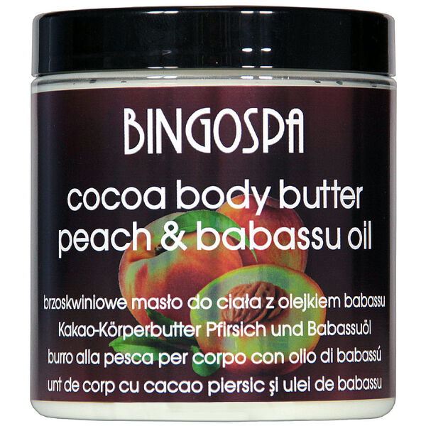 Масло для тела с маслом бабассу с ароматом солнечного персика, 250 г Bingospa