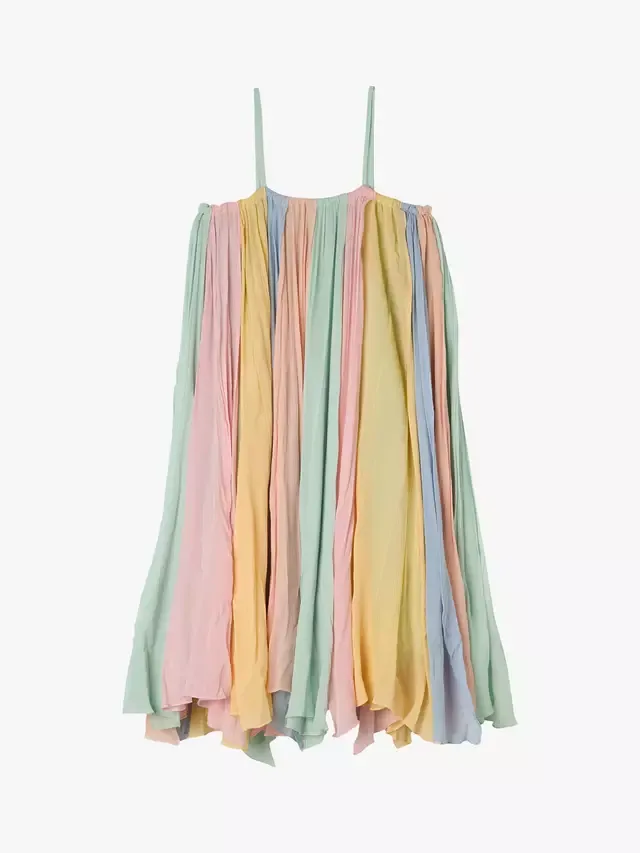 Детское шифоновое платье на тонких бретельках, разноцветное Stella McCartney