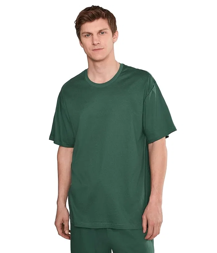 Футболка из мерсеризованного хлопка Mercerized Cotton Short Sleeve Crew Polo Ralph Lauren, Washed Forest