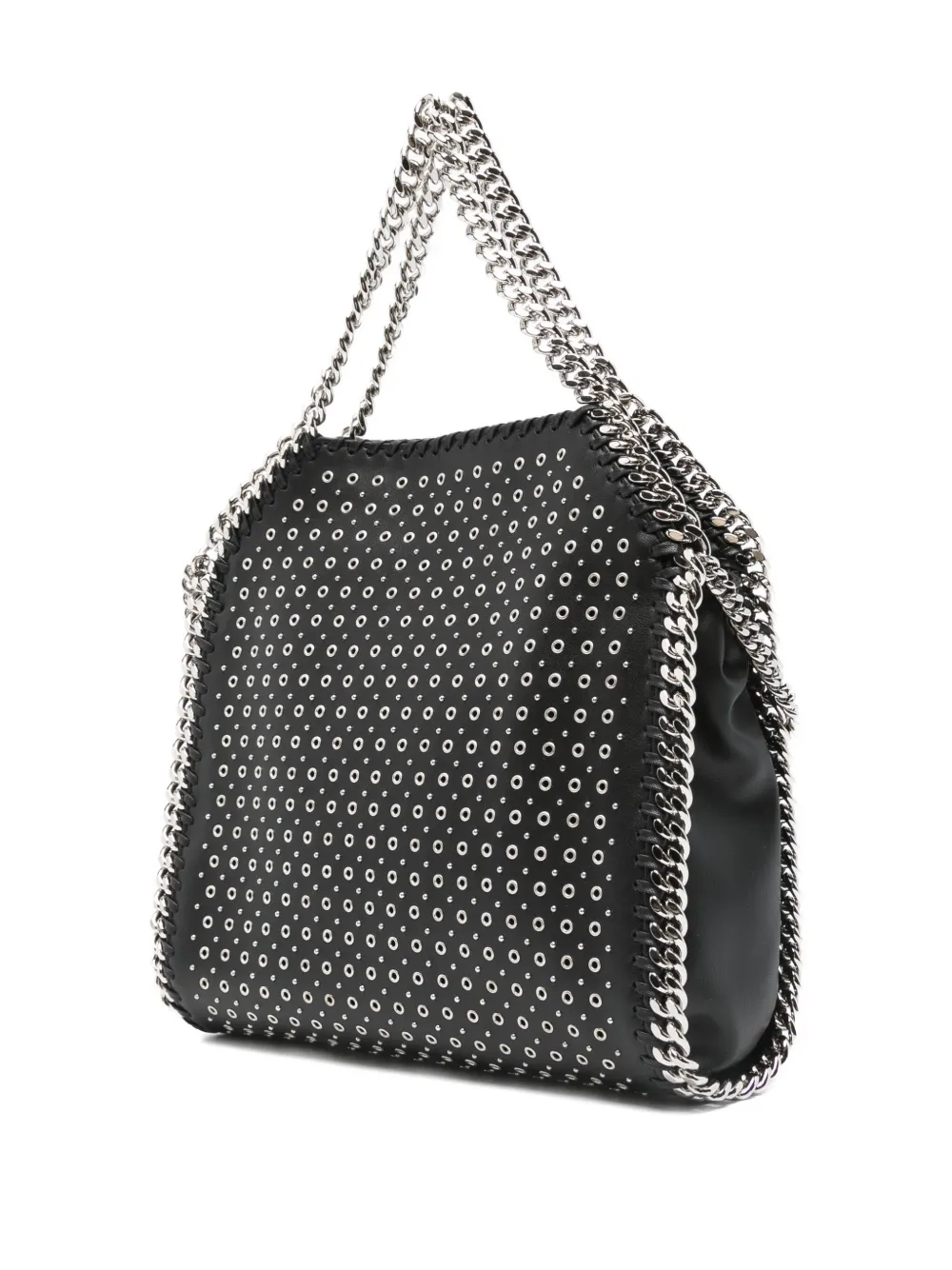 Сумка-тоут Falabella с цепочкой и люверсами STELLA MCCARTNEY, черный — фото 3