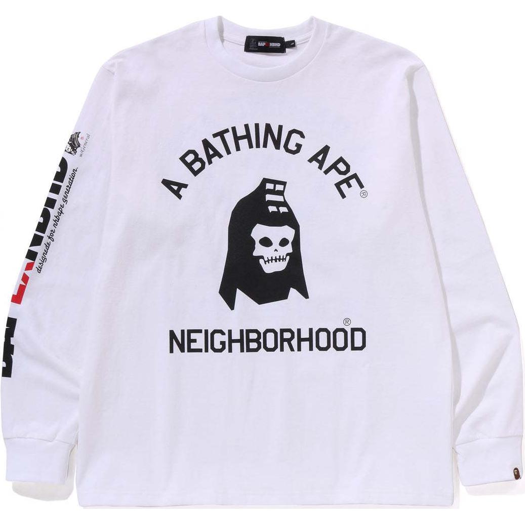 Футболка Bape X Naruto Ape Head с длинными рукавами A BATHING APE, черный — фото 4