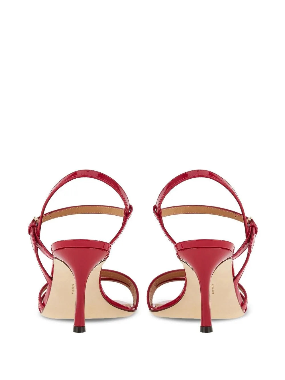 Ferragamo Сандалии с глянцевой отделкой на каблуке 70 мм Salvatore Ferragamo, красный — фото 3