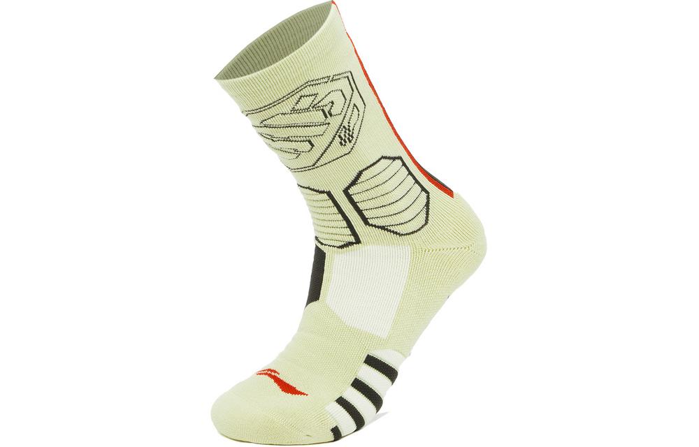

Баскетбольные носки Li Ning, унисекс, 1 шт, нефритово-фарфорово-зеленые