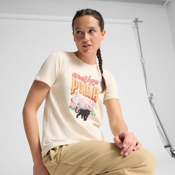 

Женская футболка Las Vegas Billboards Puma, белый