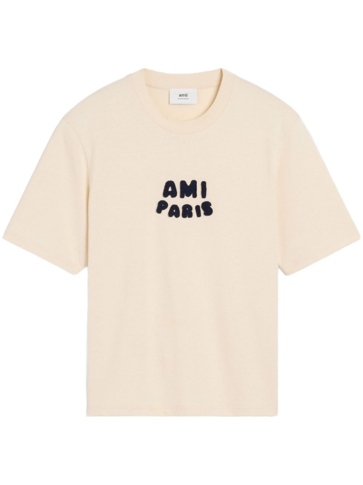 

Футболка с нашивкой Ami Paris, нейтральный