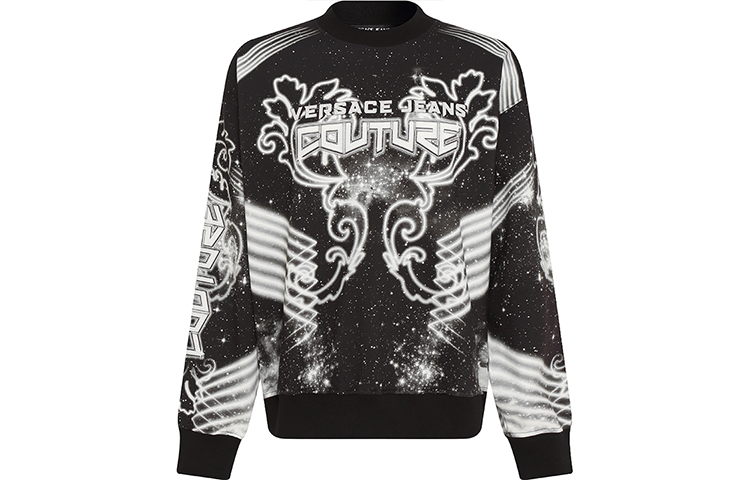 

Свитшот Space Couture с длинным рукавом VERSACE JEANS COUTURE, черный