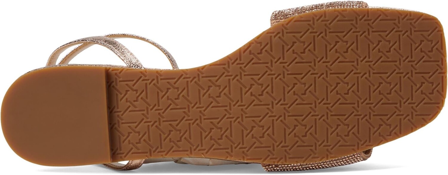 Сандалии Jewel Badgley Mischka Hadley, цвет Rose Gold Textile — фото 3