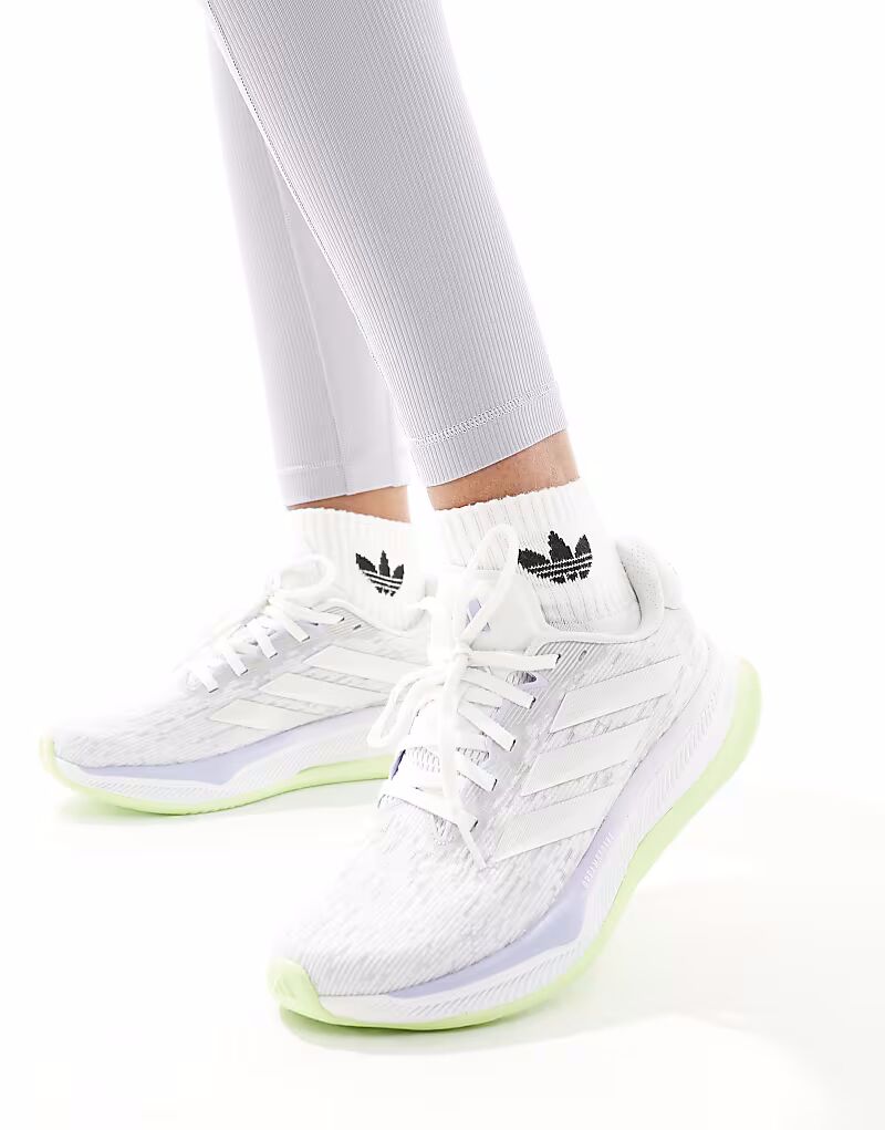 Кроссовки Adidas Running Supernova Comfortglide цвета лайм-серый и серебристый Adidas Performance