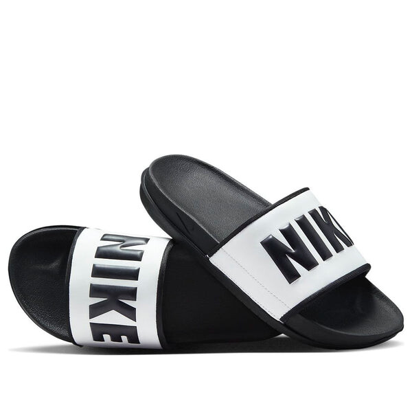 Тапочки offcourt slide 'black summit white' Nike, черный