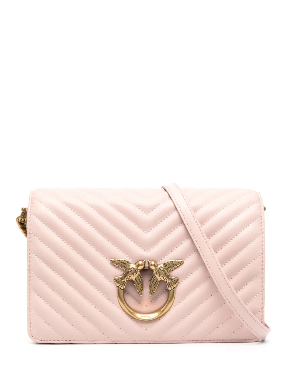 

Стеганая сумка через плечо Love PINKO, розовый