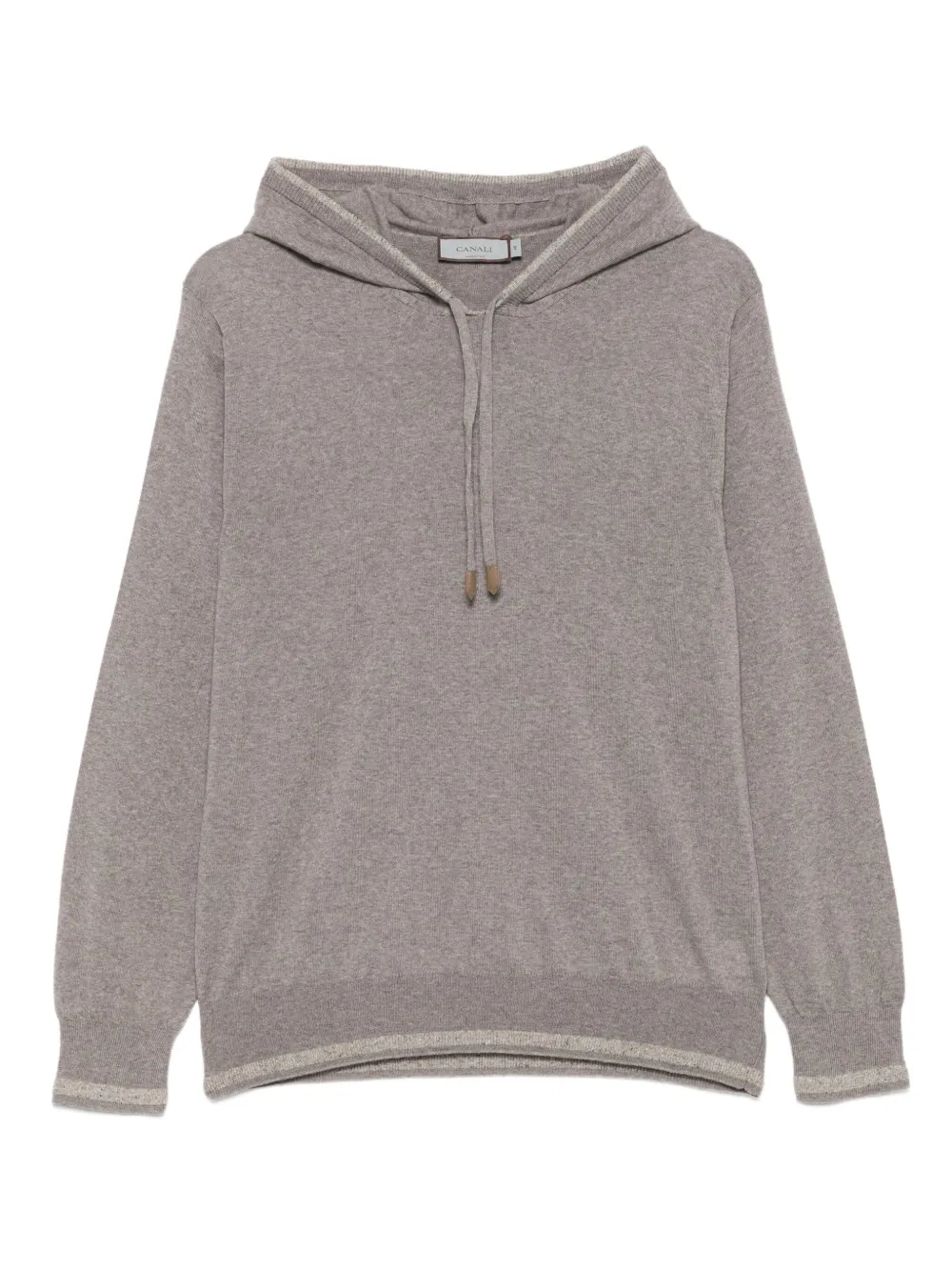 

Толстовка с капюшоном из смесовой шерсти Canali, нейтральный