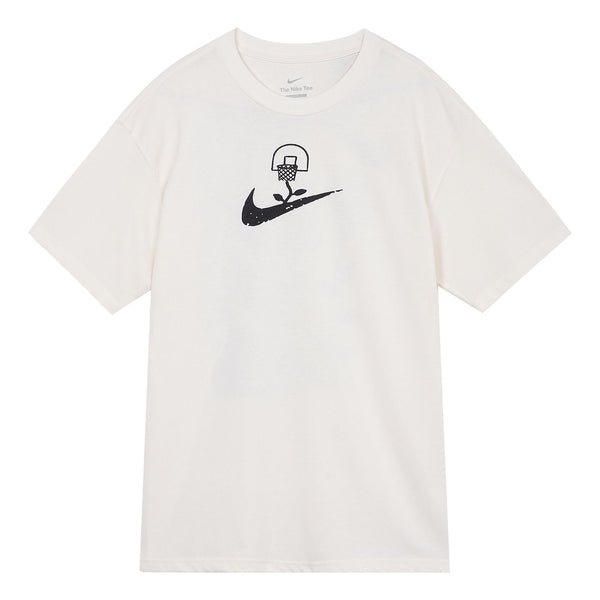 

Футболка Men's Nike Logo Printing Pattern Pullover Casual Short Sleeve White T-Shirt, белый