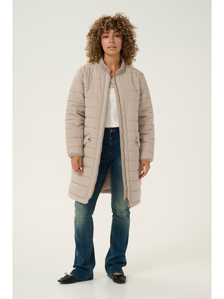 

Kaffe Стеганое пальто бежевого цвета