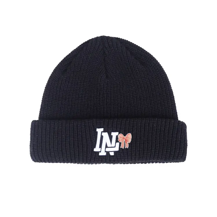 

LINING Акриловая вязаная шапка унисекс черная, New Arrival One Size