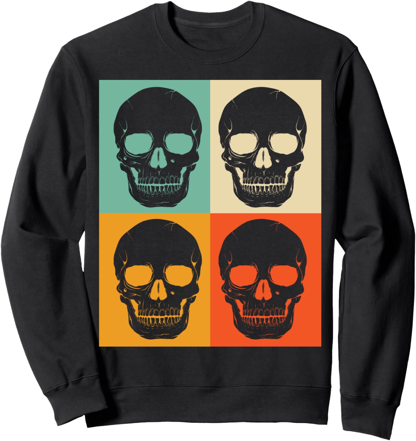 

Ретро-костюм на Хэллоуин, подарок, винтажная толстовка с черепом на Хэллоуин Shirtbooth: Halloween 2019, черный