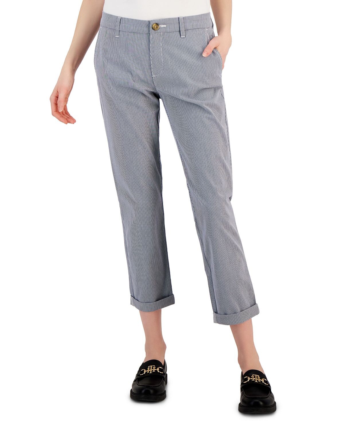 

Женские полосатые брюки чиносы TH Flex Hampton Tommy Hilfiger