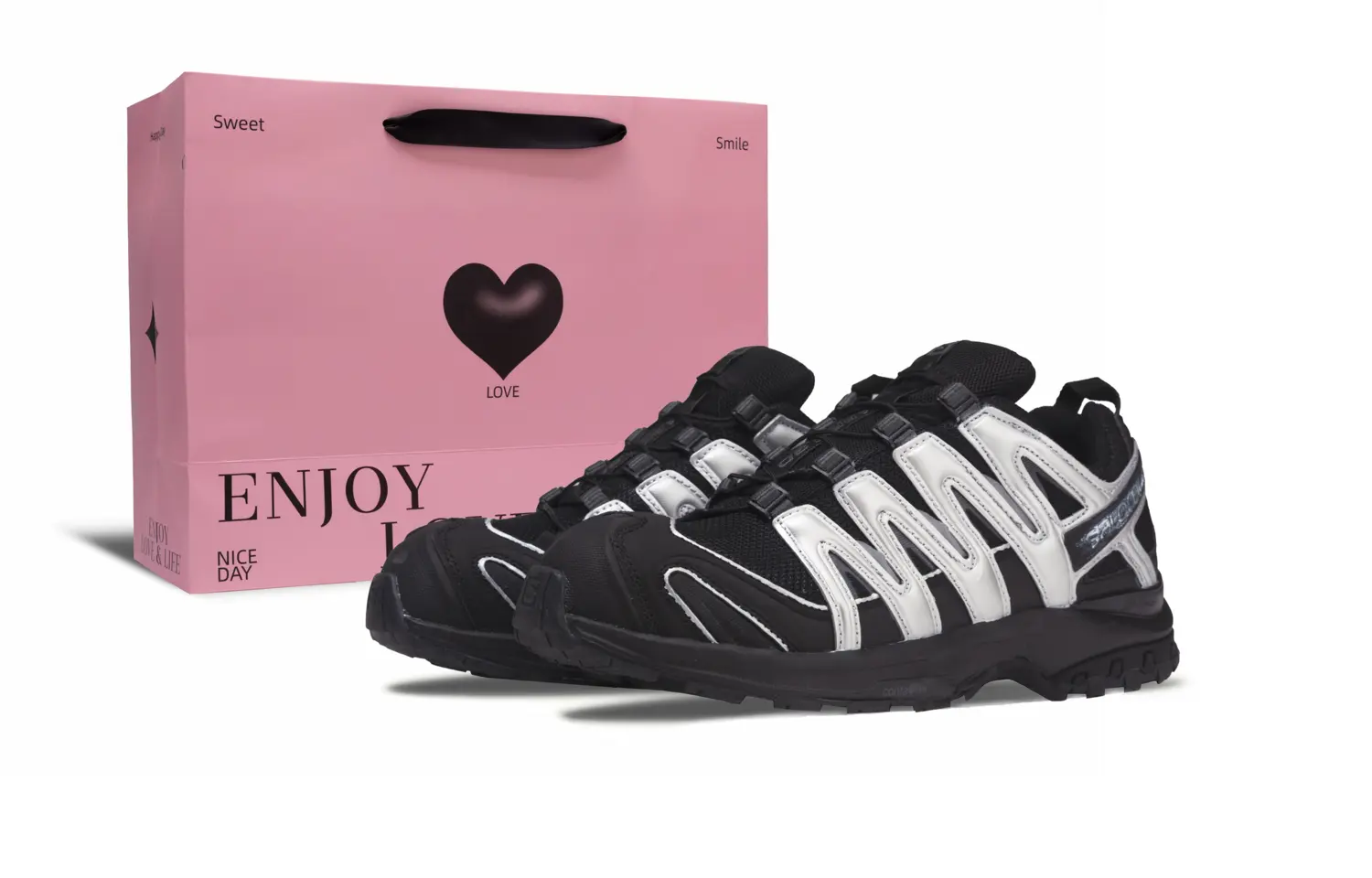 

SALOMON Кроссовки для бега XA PRO 3D LA YAUTE низкие, устойчивые к истиранию, unisex, Black Silver