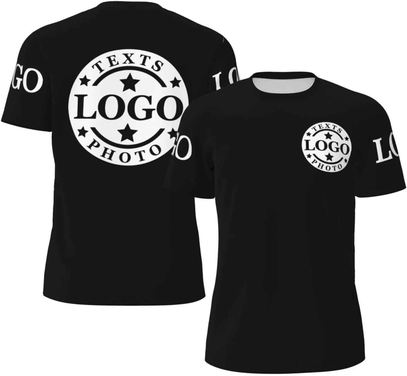 

Футболка Custom с принтом спереди и сзади