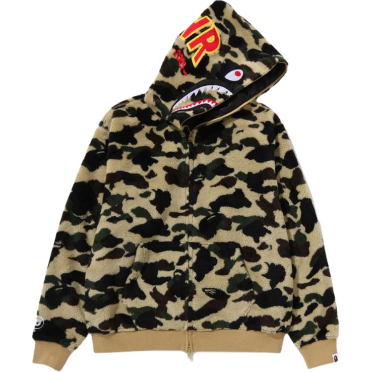 

Куртка мужская FW25 1ST CAMO с бархатистой текстурой A Bathing Ape, желтый