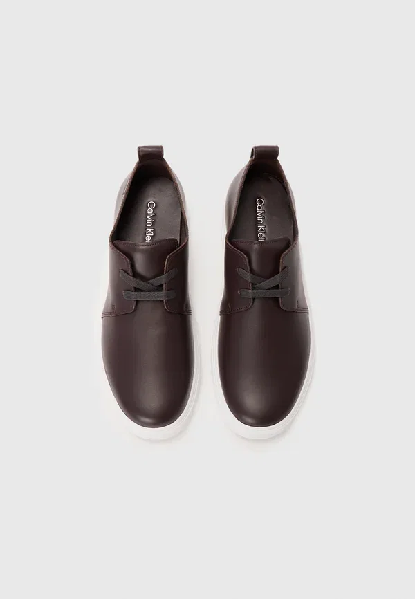 Полуботинки Calvin Klein Hybrid clean cup derby lace ups, бордовый — фото 4