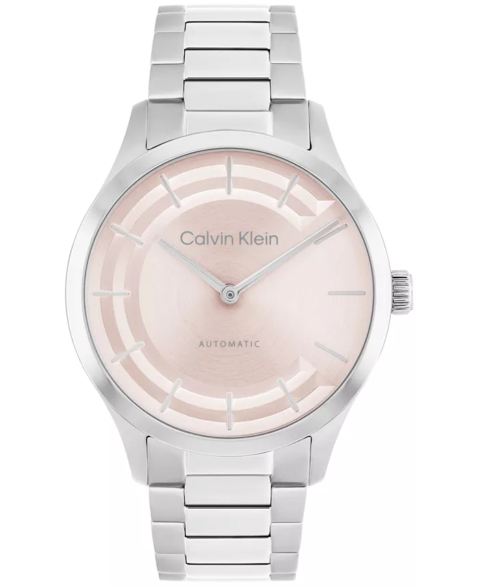 

Женские часы Iconic Automatic с браслетом из нержавеющей стали серебристого тона, 36 мм Calvin Klein