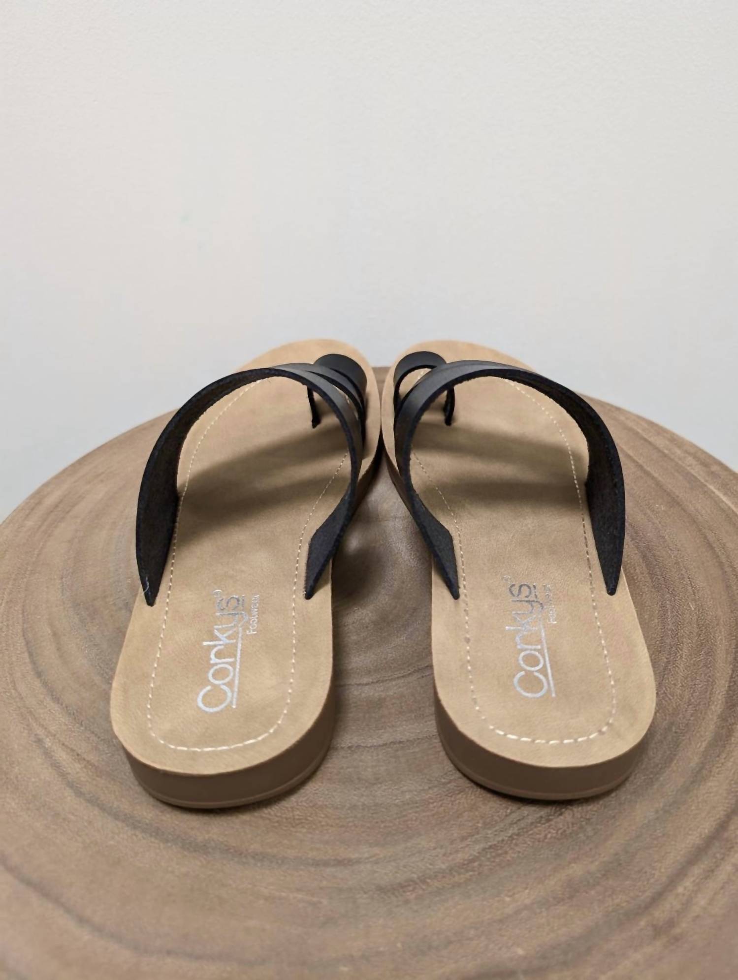 Женские сандалии Just A Fling в черном цвете Corkys Footwear — фото 3