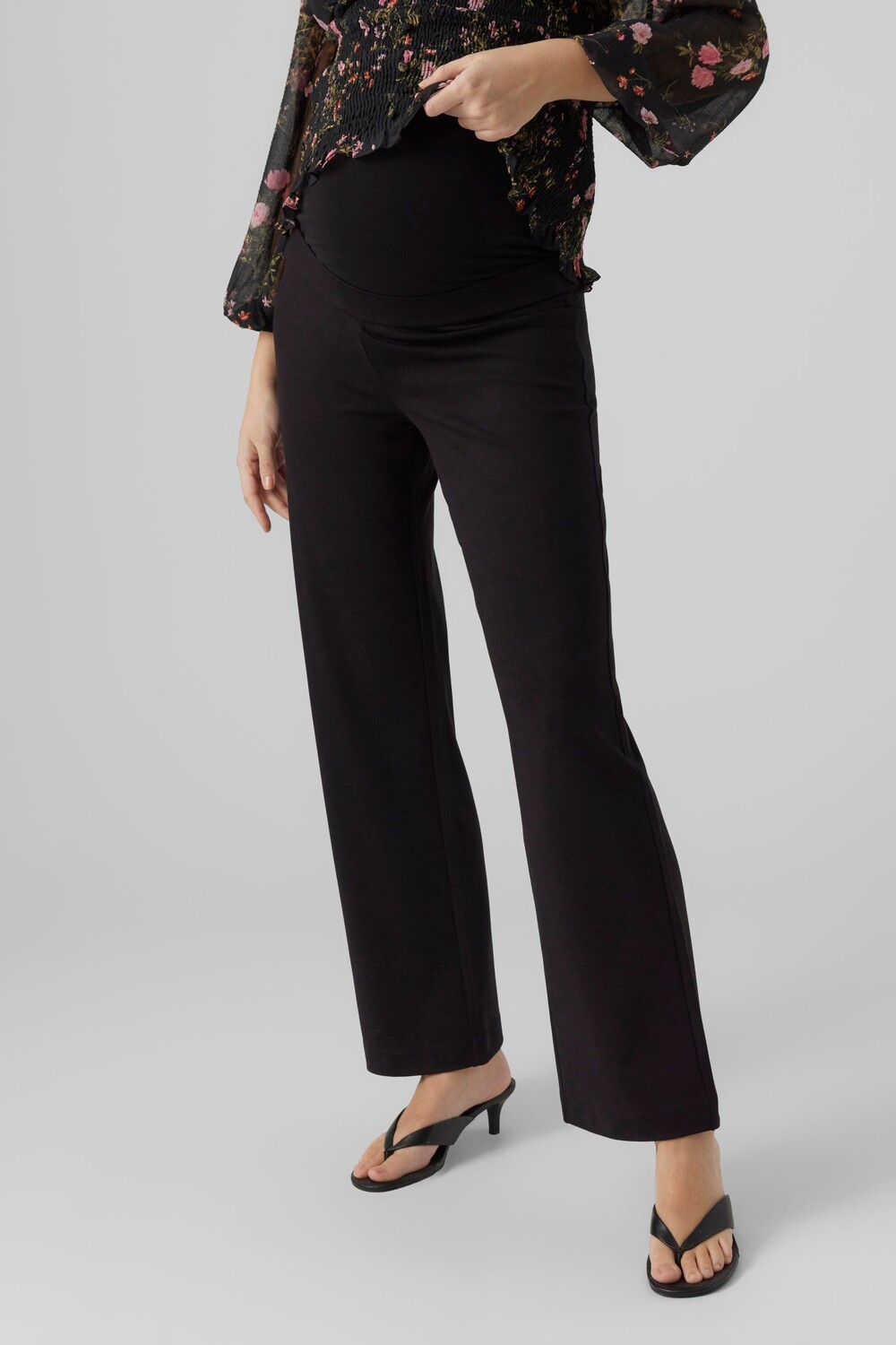 

Комфортные прямые брюки для беременных Over The Bump VERO MODA, черный