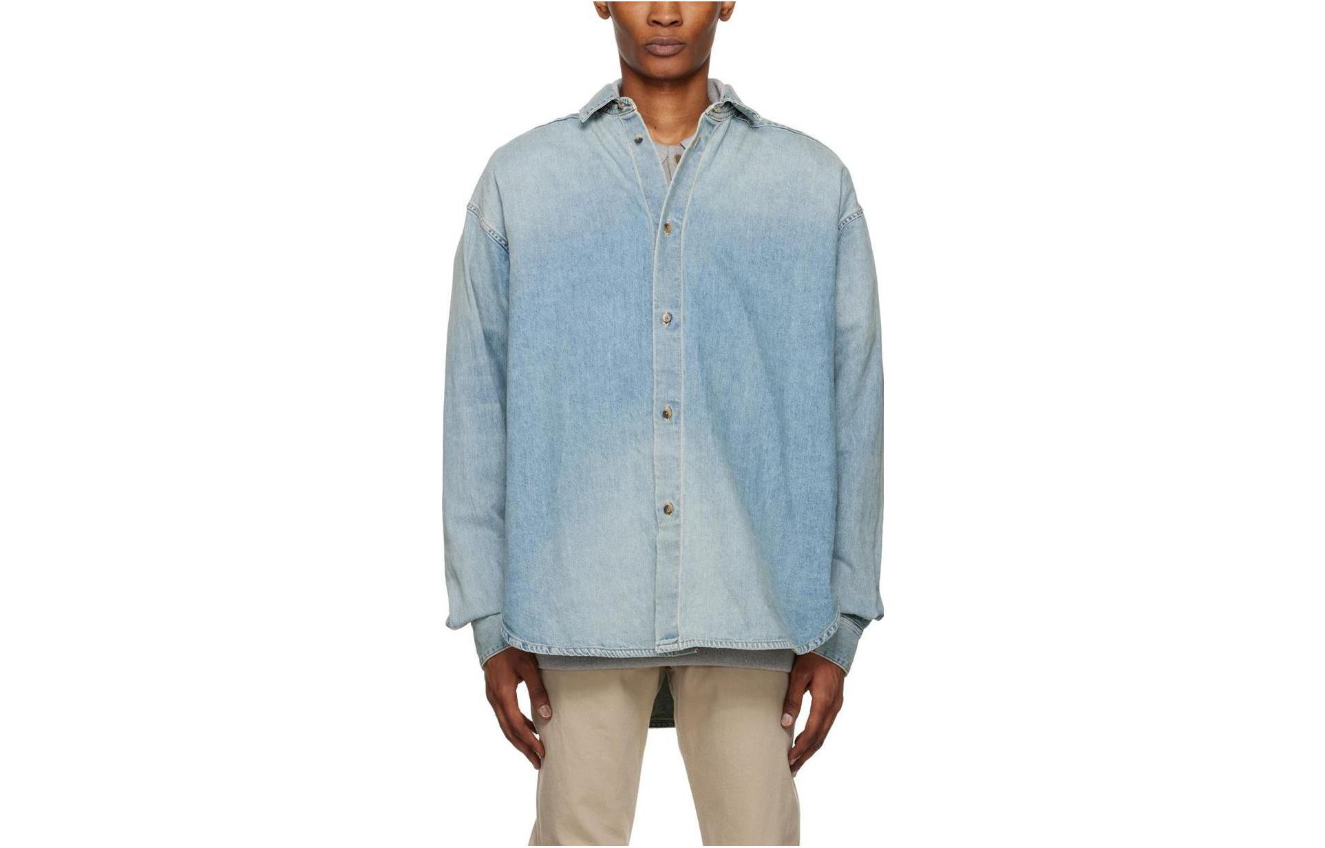 

Вечная рубашка мужская Fear Of God, индиго