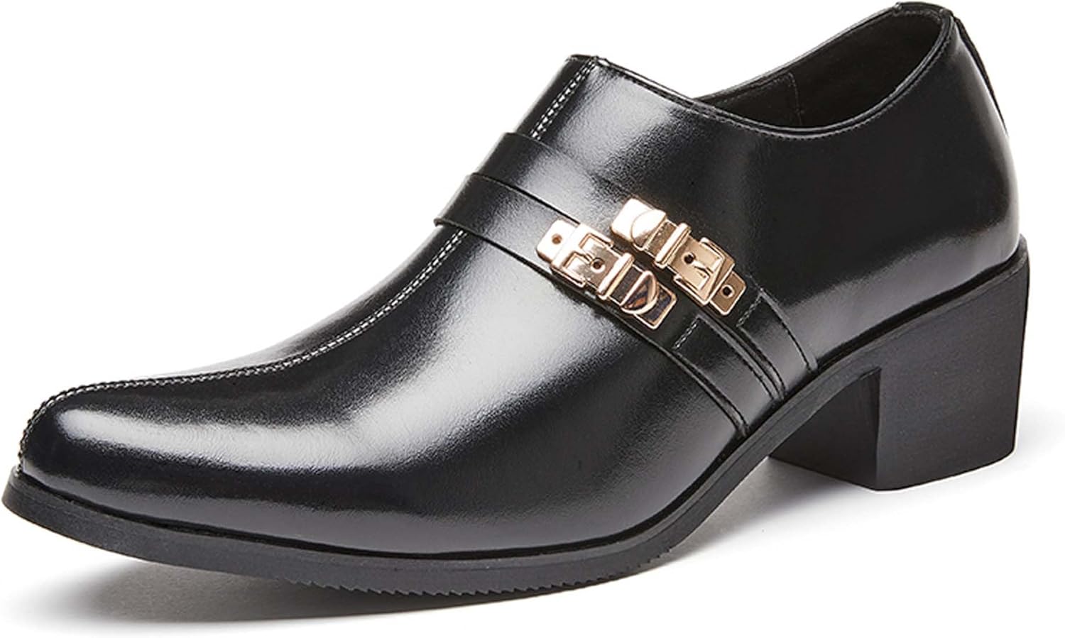 

Повседневные кожаные туфли черного цвета для мужчин, оксфорды, модные, с заостренным носком, для бизнеса, свадьбы, банкета, вечеринки, костюма, униформы, коричневые оксфорды Generic