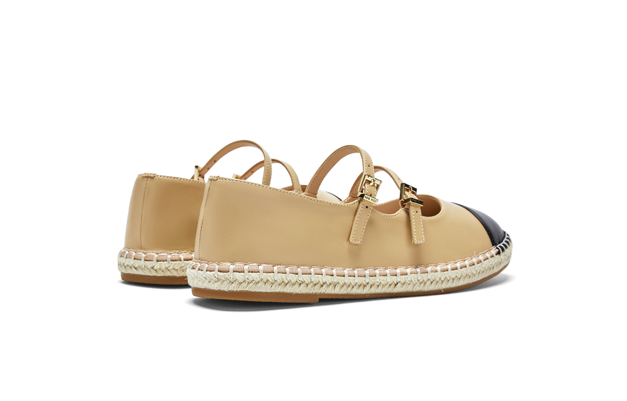 Повседневные туфли женские NINE WEST, абрикосово-черные — фото 4