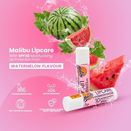 Malibu Бальзам для губ с SPF30 Арбуз 4 мл — фото 2
